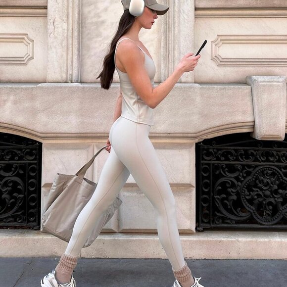 Women's Yoga Tank Top with Built-In Bra, Medium Support, Soft Fabric, Thunder Co - Picture 3 of 6